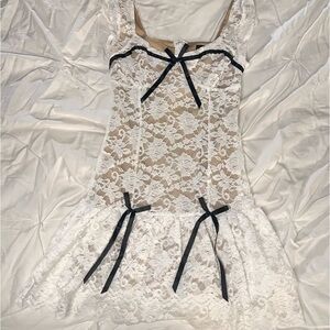 White lace dress